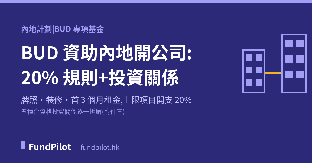BUD 資助內地開公司投資關係